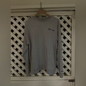 Champion Men's Heather Gray Crewneck Sweatshirt